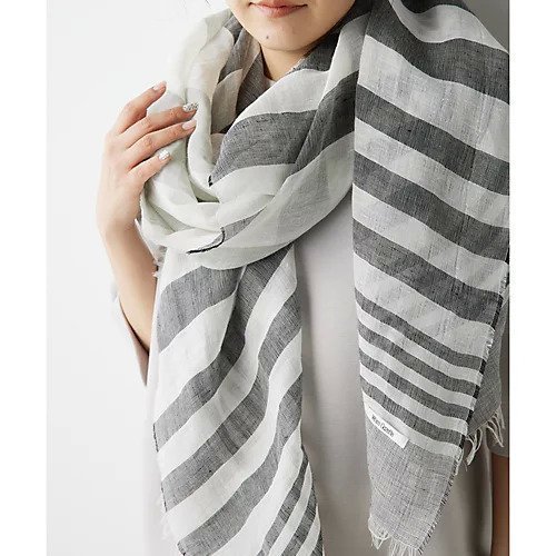 【ウィムガゼット/Whim Gazette】の大判ボーダーストール インテリア・キッズ・メンズ・レディースファッション・服の通販 founy(ファニー) https://founy.com/ ファッション Fashion レディースファッション Fashion for Women 2024年 2024 2024春夏・S/S Spring/Summer 2024 SS24 グラデーション Gradient, Ombre ストール Stole, Wrap ボーダー Border, Stripe リネン Linen, Linen Fabric エレガント 上品 Elegant 夏 Summer 春 Spring S/S・春夏 SS, Spring/Summer, Warm Season |ID: prp329100004460682 ipo3291000000031220784