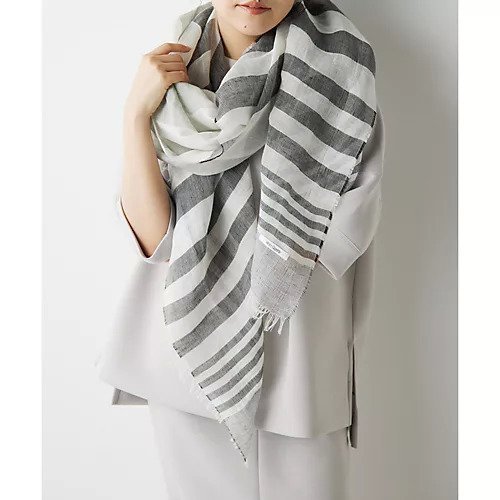 【ウィムガゼット/Whim Gazette】の大判ボーダーストール 人気、トレンドファッション・服の通販 founy(ファニー) 　ファッション　Fashion　レディースファッション　Fashion for Women　2024年　2024　2024春夏・S/S　Spring/Summer 2024 SS24　グラデーション　Gradient, Ombre　ストール　Stole, Wrap　ボーダー　Border, Stripe　リネン　Linen, Linen Fabric　エレガント 上品　Elegant　夏　Summer　春　Spring　S/S・春夏　SS, Spring/Summer, Warm Season　other-2|ID: prp329100004460682 ipo3291000000031240022