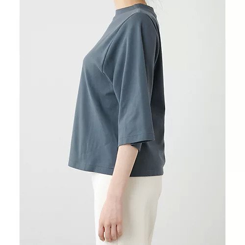 【ウィムガゼット/Whim Gazette】のスムースハーフスリーブTシャツ 人気、トレンドファッション・服の通販 founy(ファニー) 　ファッション　Fashion　レディースファッション　WOMEN　トップス・カットソー　Tops/Tshirt　シャツ/ブラウス　Shirts/Blouses　ロング / Tシャツ　T-Shirts　カットソー　Cut And Sew　クール　Cool　スリーブ　Sleeve　なめらか　Smooth　ニットソー　Knit Sew　ハイネック　High Neck　ハーフ　Half　ベーシック　Basic　ボトム　Bottom　おすすめ　Recommend　2024年　2024　2024春夏・S/S　Ss,Spring/Summer,2024　エレガント 上品　Elegant　other-3|ID: prp329100004460697 ipo3291000000031240064