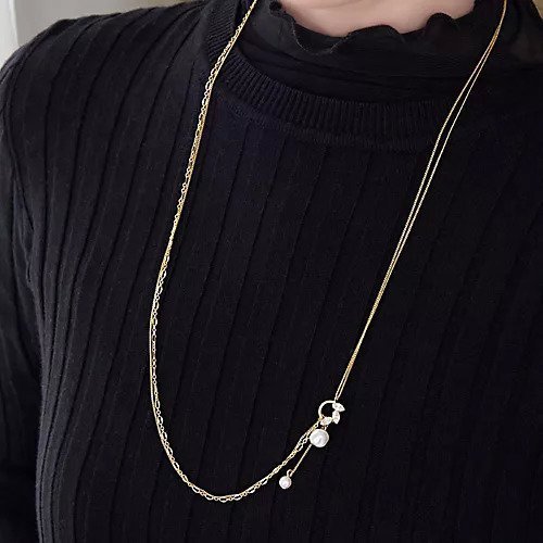 【フィービィー/phoebe】の2wayアレンジパールラリエットネックレス 人気、トレンドファッション・服の通販 founy(ファニー) 　ファッション　Fashion　レディースファッション　Fashion for Women　ジュエリー　Jewelry　ネックレス　Necklaces & Pendants　サークル　Circle, Round Design　シンプル　Simple, Minimal　チェーン　Chain, Chain Strap　ネックレス　Necklace, Pendant Necklace　パール　Pearl, Pearl Accent　ビジュー　Bijou, Jewel-like Accent　フェミニン　Feminine, Girly　モチーフ　Motif, Design Theme　ロング　Long, Long-Length　other-3|ID: prp329100004460716 ipo3291000000032387398