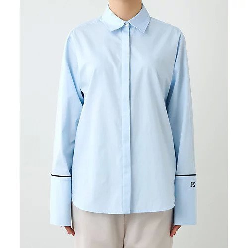 【ウィムガゼット/Whim Gazette】の刺繍ベーシックシャツ 人気、トレンドファッション・服の通販 founy(ファニー) 　ファッション　Fashion　レディースファッション　Fashion for Women　トップス・カットソー　Cut & Sew Tops　シャツ・ブラウス・オフィスカジュアル　Elegant Blouses & Button-Ups　カフス　Cuff Design　コンパクト　Compact, Small Size　シンプル　Simple, Minimal　スウェット / スエット　Sweatshirt, Sweatwear　雑誌　Magazine, Fashion Magazine　トレンド　Trend, Trending Now　パイピング　Piping, Trim Design　ベーシック　Basic, Essential　ロング　Long, Long-Length　おすすめ　Recommended / Our Picks　2024年　2024　2024春夏・S/S　Spring/Summer 2024 SS24　other-2|ID: prp329100004460729 ipo3291000000031240128