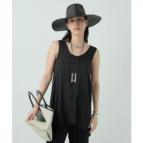 【カオス/Chaos】のシルシャーノースリーブ インテリア・キッズ・メンズ・レディースファッション・服の通販 founy(ファニー) 　ファッション　Fashion　レディースファッション　WOMEN　トップス・カットソー　Tops/Tshirt　キャミソール / ノースリーブ　No Sleeves　2024年　2024　2024春夏・S/S　Ss,Spring/Summer,2024　シンプル　Simple　フリル　Frills　エレガント 上品　Elegant　夏　Summer　ブラック|ID: prp329100004460753 ipo3291000000031221242