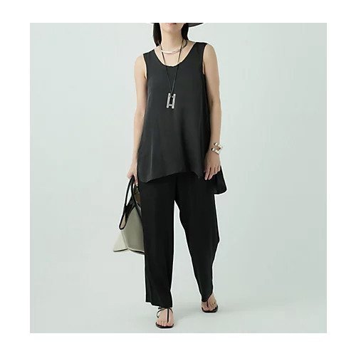 【カオス/Chaos】のシルシャーノースリーブ 人気、トレンドファッション・服の通販 founy(ファニー) 　ファッション　Fashion　レディースファッション　Fashion for Women　トップス・カットソー　Cut & Sew Tops　キャミソール&ノースリーブ　Camisoles & Sleeveless Tops　2024年　2024　2024春夏・S/S　Spring/Summer 2024 SS24　シンプル　Simple, Minimal　フリル　Frill, Ruffle　エレガント 上品　Elegant　夏　Summer　other-3|ID: prp329100004460753 ipo3291000000035914171