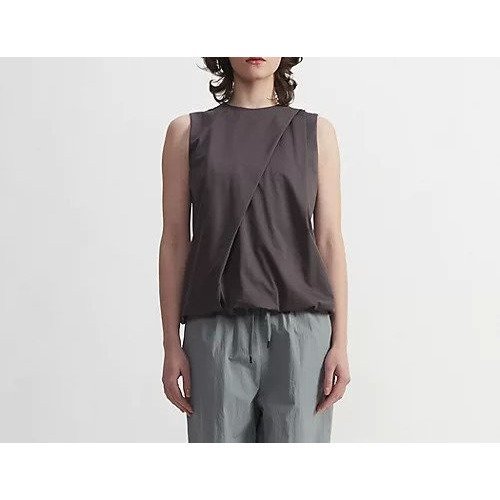 【プレインピープル/PLAIN PEOPLE】のスーパーハイゲージプレーティング天竺アシンメトリーカットソー 人気、トレンドファッション・服の通販 founy(ファニー) 　ファッション　Fashion　レディースファッション　WOMEN　トップス・カットソー　Tops/Tshirt　カットソー　Cut and Sewn　サテン　Satin　ジャージ　Jersey　ドレープ　Drape　ドローストリング　Drawstring　フロント　Front　 other-1|ID: prp329100004460757 ipo3291000000031221255