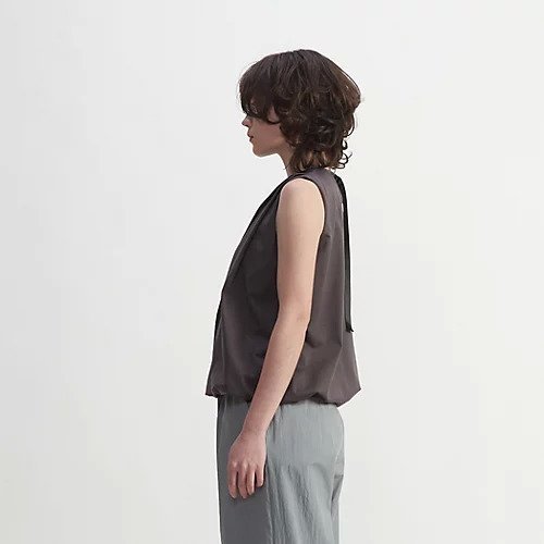 【プレインピープル/PLAIN PEOPLE】のスーパーハイゲージプレーティング天竺アシンメトリーカットソー 人気、トレンドファッション・服の通販 founy(ファニー) 　ファッション　Fashion　レディースファッション　WOMEN　トップス・カットソー　Tops/Tshirt　カットソー　Cut and Sewn　サテン　Satin　ジャージ　Jersey　ドレープ　Drape　ドローストリング　Drawstring　フロント　Front　other-2|ID: prp329100004460757 ipo3291000000031240204