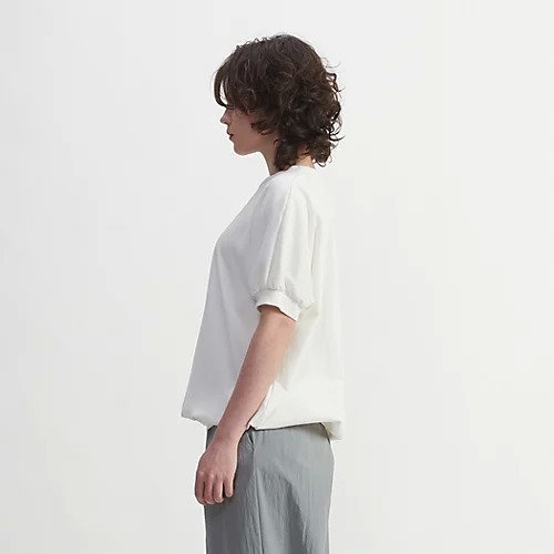 【プレインピープル/PLAIN PEOPLE】のヴィンテージレアルツイスト サテン半袖ギャザープルオーバー 人気、トレンドファッション・服の通販 founy(ファニー) 　ファッション　Fashion　レディースファッション　WOMEN　トップス・カットソー　Tops/Tshirt　ベスト/ジレ　Gilets/Vests　プルオーバー　Pullover　ギャザー　Gather　サテン　Satin　ジャージ　Jersey　ツイル　Twill　フロント　Front　ブラウジング　Browsing　半袖　Short Sleeve　洗える　Washable　other-3|ID: prp329100004460761 ipo3291000000031240211