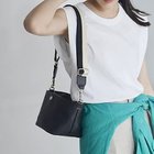 【トプカピ/TOPKAPI】の【Breath TOPKAPI】SCOTCH GRAIN スコッチグレイン プレーン バイカラー ミニ ショルダーバッグ ブラック|ID: prp329100004460775 ipo3291000000031589718