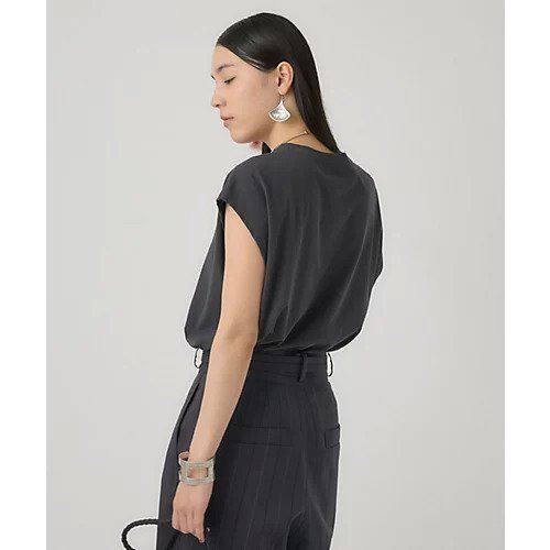 【カオス/Chaos】のシエールTシャツ インテリア・キッズ・メンズ・レディースファッション・服の通販 founy(ファニー) 　ファッション　Fashion　レディースファッション　Fashion for Women　トップス・カットソー　Cut & Sew Tops　シャツ・ブラウス・オフィスカジュアル　Elegant Blouses & Button-Ups　ロングTシャツ・Tシャツ　Longline T-Shirts & Tees　おすすめ　Recommended / Our Picks　インナー　Innerwear　チューブ　Tube, Tube Top　夏　Summer　チャコール|ID: prp329100004460809 ipo3291000000035914069