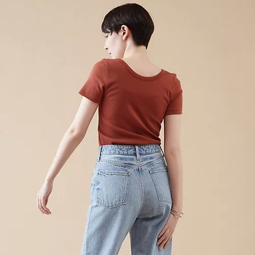 【マルティニーク/martinique】のコットンフライスTシャツ 人気、トレンドファッション・服の通販 founy(ファニー) 　ファッション　Fashion　レディースファッション　WOMEN　トップス・カットソー　Tops/Tshirt　シャツ/ブラウス　Shirts/Blouses　ロング / Tシャツ　T-Shirts　おすすめ　Recommend　インナー　Inner　ストレッチ　Stretch　フィット　Fit　ボトム　Bottom　定番　Standard　日本製　Made In Japan　other-3|ID: prp329100004460842 ipo3291000000031240413