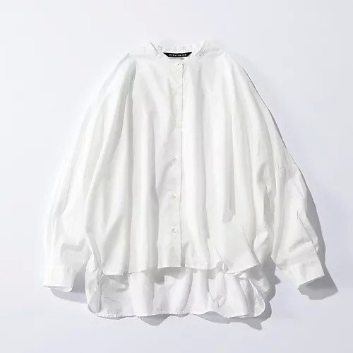【ミズイロ インド/mizuiro ind】のバックギャザーワイドブラウス 人気、トレンドファッション・服の通販 founy(ファニー) 　ファッション　Fashion　レディースファッション　WOMEN　トップス・カットソー　Tops/Tshirt　シャツ/ブラウス　Shirts/Blouses　バッグ　Bag　ギャザー　Gather　シンプル　Simple　スタンド　Stand　フロント　Front　人気　Popularity　春　Spring　洗える　Washable　羽織　Haori　other-2|ID: prp329100004460890 ipo3291000000031240540