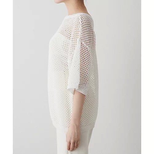 【ウィムガゼット/Whim Gazette】の2wayアイレットメッシュハーフスリーブプルオーバー 人気、トレンドファッション・服の通販 founy(ファニー) 　ファッション　Fashion　レディースファッション　WOMEN　トップス・カットソー　Tops/Tshirt　プルオーバー　Pullover　キャミソール　Camisole　スリーブ　Sleeve　タンク　Tank　ハーフ　Half　半袖　Short Sleeve　メッシュ　Mesh　おすすめ　Recommend　夏　Summer　2024年　2024　2024春夏・S/S　Ss,Spring/Summer,2024　エレガント 上品　Elegant　other-3|ID: prp329100004460892 ipo3291000000031240550