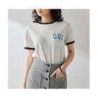 【ウィムガゼット/Whim Gazette】のコントラストトリムTシャツ ライトグレー|ID: prp329100004460914 ipo3291000000031222139