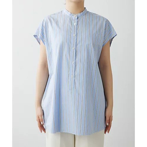 【ウィムガゼット/Whim Gazette】のフレンチスリーブシャツ 人気、トレンドファッション・服の通販 founy(ファニー) 　ファッション　Fashion　レディースファッション　Fashion for Women　トップス・カットソー　Cut & Sew Tops　シャツ・ブラウス・オフィスカジュアル　Elegant Blouses & Button-Ups　ストライプ　Stripe, Striped Pattern　スリーブ　Sleeve, Long Sleeve / Short Sleeve　フレンチ　French, French Style　2024年　2024　2024春夏・S/S　Spring/Summer 2024 SS24　other-2|ID: prp329100004460917 ipo3291000000031240592