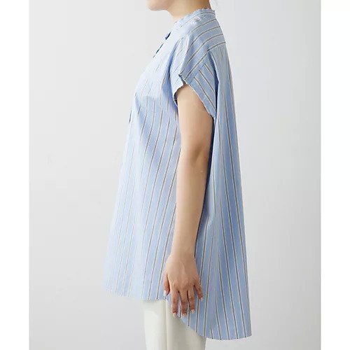 【ウィムガゼット/Whim Gazette】のフレンチスリーブシャツ 人気、トレンドファッション・服の通販 founy(ファニー) 　ファッション　Fashion　レディースファッション　Fashion for Women　トップス・カットソー　Cut & Sew Tops　シャツ・ブラウス・オフィスカジュアル　Elegant Blouses & Button-Ups　ストライプ　Stripe, Striped Pattern　スリーブ　Sleeve, Long Sleeve / Short Sleeve　フレンチ　French, French Style　2024年　2024　2024春夏・S/S　Spring/Summer 2024 SS24　other-3|ID: prp329100004460917 ipo3291000000031240593