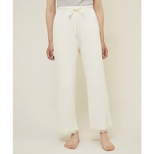 【ナナデコール/nanadecor】のスズランレースパンツ 人気、トレンドファッション・服の通販 founy(ファニー) 　ファッション　Fashion　レディースファッション　Fashion for Women　パンツ　Pants & Trousers　カットソー　Cut and Sewn Top　パジャマ　Pajamas, Sleepwear　フェミニン　Feminine, Girly　リラックス　Relax, Relaxed Fit　レース　Lace, Lace Fabric　定番　Standard, Basic Item　 other-1|ID: prp329100004460947 ipo3291000000034745923