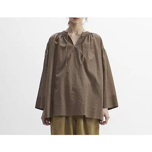 【プレインピープル/PLAIN PEOPLE】のミラクルウェーブカフタンブラウス 人気、トレンドファッション・服の通販 founy(ファニー) 　ファッション　Fashion　レディースファッション　WOMEN　トップス・カットソー　Tops/Tshirt　シャツ/ブラウス　Shirts/Blouses　ウェーブ　Wave　ガウン　Gown　ギャザー　Gather　シャーリング　Shirring　洗える　Washable　other-2|ID: prp329100004460969 ipo3291000000031240698