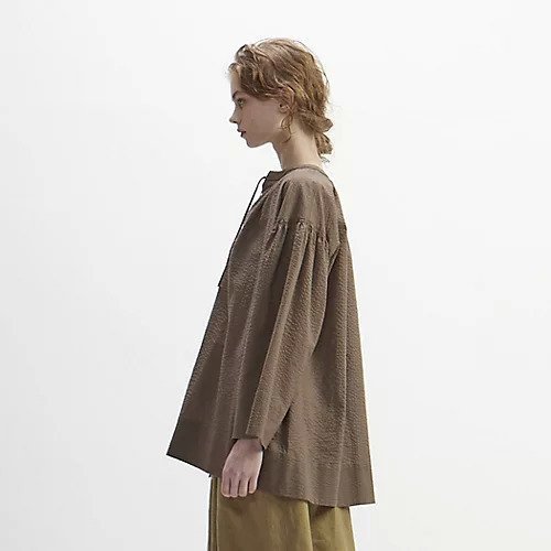 【プレインピープル/PLAIN PEOPLE】のミラクルウェーブカフタンブラウス 人気、トレンドファッション・服の通販 founy(ファニー) 　ファッション　Fashion　レディースファッション　WOMEN　トップス・カットソー　Tops/Tshirt　シャツ/ブラウス　Shirts/Blouses　ウェーブ　Wave　ガウン　Gown　ギャザー　Gather　シャーリング　Shirring　洗える　Washable　other-3|ID: prp329100004460969 ipo3291000000031240700