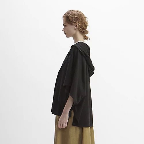 【プレインピープル/PLAIN PEOPLE】のハイツイストミニ裏毛ポンチョ型フーディカーディガン 人気、トレンドファッション・服の通販 founy(ファニー) 　ファッション　Fashion　レディースファッション　WOMEN　トップス・カットソー　Tops/Tshirt　カーディガン　Cardigans　カーディガン　Cardigan　ドレープ　Drape　ポンチョ　Poncho　ループ　Loop　夏　Summer　洗える　Washable　軽量　Lightweight　other-3|ID: prp329100004460971 ipo3291000000031240704