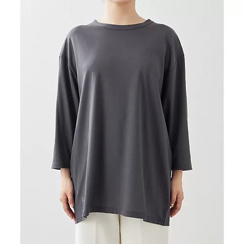 【ウィムガゼット/Whim Gazette】の【インフルエンサーコラボ】コットンプルオーバー 人気、トレンドファッション・服の通販 founy(ファニー) 　ファッション　Fashion　レディースファッション　Fashion for Women　トップス・カットソー　Cut & Sew Tops　カジュアルプルオーバー・ニットトップス　Pullovers & Knit Tops / Casual Pullovers　カットソー　Cut and Sewn Top　シンプル　Simple, Minimal　スリーブ　Sleeve, Long Sleeve / Short Sleeve　定番　Standard, Basic Item　ベーシック　Basic, Essential　ボトム　Bottoms, Lower Wear　ロング　Long, Long-Length　2024年　2024　2024春夏・S/S　Spring/Summer 2024 SS24　other-2|ID: prp329100004460981 ipo3291000000031240732