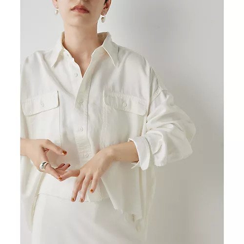 【ウィムガゼット/Whim Gazette】のテンセル 繊維使用シャツ 人気、トレンドファッション・服の通販 founy(ファニー) 　ファッション　Fashion　レディースファッション　Fashion for Women　トップス・カットソー　Cut & Sew Tops　シャツ・ブラウス・オフィスカジュアル　Elegant Blouses & Button-Ups　インナー　Innerwear　ヴィンテージ　Vintage Style　クロップド　Cropped, Short Length　コンパクト　Compact, Small Size　ショート　Short, Short Length　セットアップ　Set-Up, Coordinated Outfit　デニム　Denim, Jeans Material　バランス　Balance, Style Balance　おすすめ　Recommended / Our Picks　2024年　2024　2024春夏・S/S　Spring/Summer 2024 SS24　other-2|ID: prp329100004460985 ipo3291000000031240750