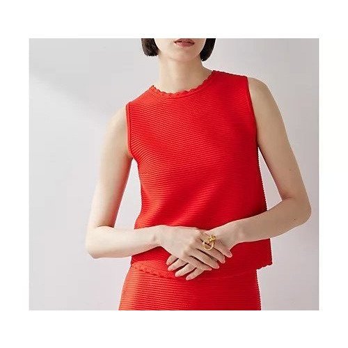 【ウィムガゼット/Whim Gazette】のクルーネックニットプルオーバー インテリア・キッズ・メンズ・レディースファッション・服の通販 founy(ファニー) ファッション Fashion レディースファッション Fashion for Women トップス・カットソー Cut & Sew Tops ニット Knit Tops & Sweaters カジュアルプルオーバー・ニットトップス Pullovers & Knit Tops / Casual Pullovers カットソー Cut and Sewn Top コンパクト Compact, Small Size セットアップ Set-Up, Coordinated Outfit ノースリーブ Sleeveless, No-Sleeve バランス Balance, Style Balance ブライト Bright, Shiny ボトム Bottoms, Lower Wear おすすめ Recommended / Our Picks 夏 Summer 2024年 2024 2024春夏・S/S Spring/Summer 2024 SS24 エレガント 上品 Elegant レッド|ID: prp329100004461012 ipo3291000000031222737