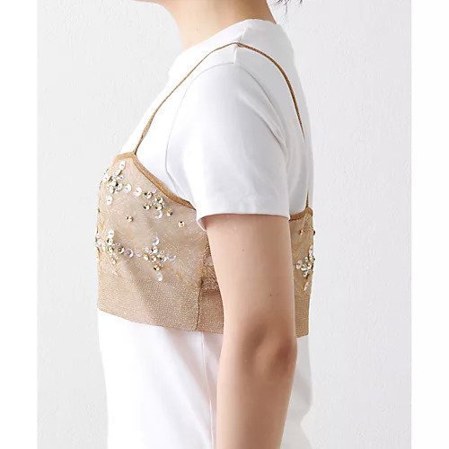 【ウィムガゼット/Whim Gazette】の【GEMINI】ジャガードラメニットキャミソール 人気、トレンドファッション・服の通販 founy(ファニー) 　ファッション　Fashion　レディースファッション　Fashion for Women　トップス・カットソー　Cut & Sew Tops　ニット　Knit Tops & Sweaters　キャミソール&ノースリーブ　Camisoles & Sleeveless Tops　2024年　2024　2024-2025秋冬・A/W　Autumn/Winter 2024–25 AW24–25　おすすめ　Recommended / Our Picks　アンサンブル　Ensemble Set　カットソー　Cut and Sewn Top　キャミソール　Camisole, Spaghetti Strap Top　コンパクト　Compact, Small Size　ジャカード／ジャガード　Jacquard, Woven Pattern　スパンコール　Sequins, Sequin Embellishment　ハンド　Hand, Handmade　エレガント 上品　Elegant　other-3|ID: prp329100004461017 ipo3291000000031240829