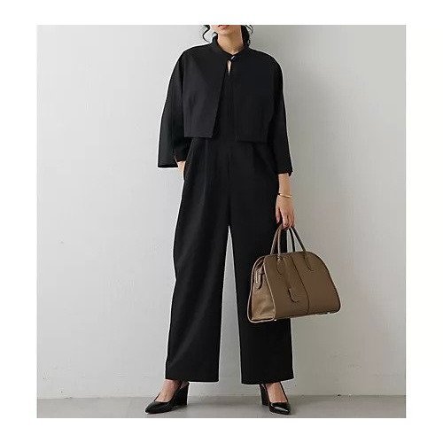 【ウィムガゼット/Whim Gazette】の【THE PAUSE】ジャケットセットコンビネゾン 人気、トレンドファッション・服の通販 founy(ファニー) 　ファッション　Fashion　レディースファッション　Fashion for Women　アウター　Coat / Outerwear Collection　レディースジャケット・軽アウター　Jackets　ヴィンテージ　Vintage Style　グラデーション　Gradient, Ombre　コンビネゾン　Jumpsuit, All-in-One　ショート　Short, Short Length　ジャケット　Jacket, Outerwear　スタンド　Stand Collar, Upright Stand　スマート　Smart, Elegant　スリット　Slit, Slit Detail　セットアップ　Set-Up, Coordinated Outfit　トレンド　Trend, Trending Now　ワーク　Workwear, Utility Style　2024年　2024　セレモニー　Ceremony　ビジネス 仕事 通勤　Business / Work / Commuting　2024-2025秋冬・A/W　Autumn/Winter 2024–25 AW24–25　 other-1|ID: prp329100004461040 ipo3291000000031222914