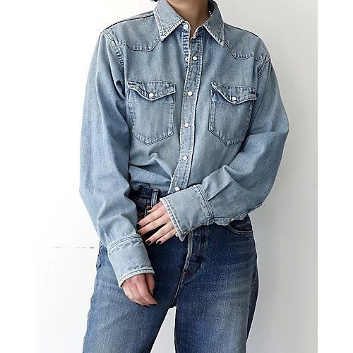 【マディソンブルー/MADISONBLUE】のSHREDDED HEM WESTERN SH DENIM 人気、トレンドファッション・服の通販 founy(ファニー) 　ファッション　Fashion　レディースファッション　WOMEN　チェーン　Chain　デニム　Denim　ヴィンテージ　Vintage　洗える　Washable　羽織　Haori　other-2|ID: prp329100004461058 ipo3291000000031482038