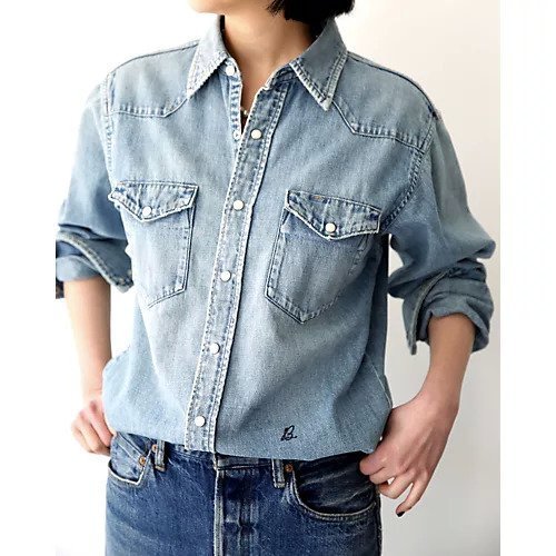 【マディソンブルー/MADISONBLUE】のSHREDDED HEM WESTERN SH DENIM 人気、トレンドファッション・服の通販 founy(ファニー) 　ファッション　Fashion　レディースファッション　WOMEN　チェーン　Chain　デニム　Denim　ヴィンテージ　Vintage　洗える　Washable　羽織　Haori　other-3|ID: prp329100004461058 ipo3291000000031888676