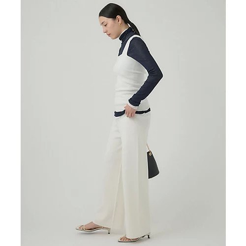 【カオス/Chaos】のシルクコンストレートパンツ 人気、トレンドファッション・服の通販 founy(ファニー) 　ファッション　Fashion　レディースファッション　WOMEN　パンツ　Pants　シルク　Silk　ストレッチ　Stretch　ストレート　Straight　セットアップ　Set Up　定番　Standard　フレア　Flare　ミックス　Mix　ミラノリブ　Milan Ribs　エレガント 上品　Elegant　2025年　2025　2025春夏・S/S　Ss,Spring/Summer,2025　other-3|ID: prp329100004461069 ipo3291000000031240949