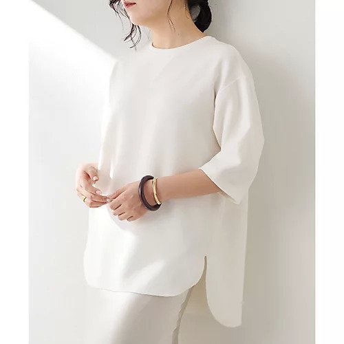 【ウィムガゼット/Whim Gazette】のVガゼットハーフスリーブプルオーバー 人気、トレンドファッション・服の通販 founy(ファニー) 　ファッション　Fashion　レディースファッション　Fashion for Women　トップス・カットソー　Cut & Sew Tops　カジュアルプルオーバー・ニットトップス　Pullovers & Knit Tops / Casual Pullovers　インナー　Innerwear　クール　Cool, Chic　コンパクト　Compact, Small Size　ジョーゼット　Georgette, Semi-Sheer Fabric　スリーブ　Sleeve, Long Sleeve / Short Sleeve　トレンド　Trend, Trending Now　定番　Standard, Basic Item　人気　Popular, Best Seller　ハーフ　Half, Half-Length　フォルム　Silhouette, Form　ボトム　Bottoms, Lower Wear　半袖　Short Sleeve, Half Sleeve　おすすめ　Recommended / Our Picks　夏　Summer　旅行　Travel　エレガント 上品　Elegant　other-3|ID: prp329100004461081 ipo3291000000031240980