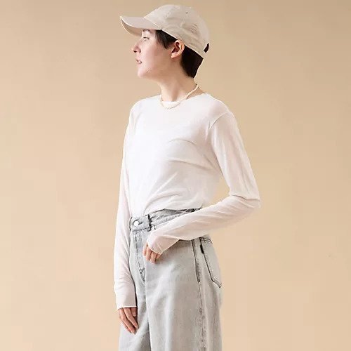 【マルティニーク/martinique】のガーゼクループルオーバー 人気、トレンドファッション・服の通販 founy(ファニー) 　ファッション　Fashion　レディースファッション　Fashion for Women　トップス・カットソー　Cut & Sew Tops　カジュアルプルオーバー・ニットトップス　Pullovers & Knit Tops / Casual Pullovers　おすすめ　Recommended / Our Picks　インナー　Innerwear　ストレッチ　Stretch, Stretchy Fabric　other-2|ID: prp329100004461088 ipo3291000000031240992