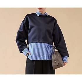 【マルティニーク/martinique】 2wayショートプルオーバー人気、トレンドファッション・服の通販 founy(ファニー) ファッション Fashion レディースファッション Fashion for Women トップス・カットソー Cut & Sew Tops カジュアルプルオーバー・ニットトップス Pullovers & Knit Tops / Casual Pullovers おすすめ Recommended / Our Picks インナー Innerwear サテン Satin, Glossy Fabric ショート Short, Short Length フォルム Silhouette, Form フロント Front, Front Design ブルゾン Blouson, Bomber Jacket ワイド Wide, Wide Fit 羽織 Haori, Light Jacket |ID:prp329100004461096