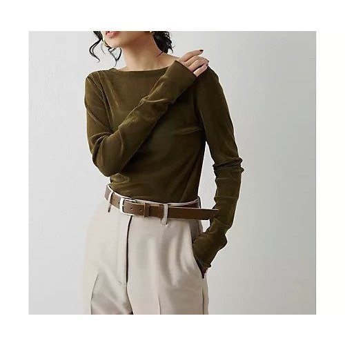 【ウィムガゼット/Whim Gazette】のフロッキーバックシャンカットソー インテリア・キッズ・メンズ・レディースファッション・服の通販 founy(ファニー) 　ファッション　Fashion　レディースファッション　Fashion for Women　トップス・カットソー　Cut & Sew Tops　カットソー・ベーシックTシャツ　Cut-and-Sewn Tops / Stretch Tees & Basics　インナー　Innerwear　カッティング　Cutting Detail　カットソー　Cut and Sewn Top　コンパクト　Compact, Small Size　ジャケット　Jacket, Outerwear　チュール　Tulip, Tulip Motif　人気　Popular, Best Seller　フェミニン　Feminine, Girly　プリント　Print, Printed Pattern　エレガント 上品　Elegant　カーキ|ID: prp329100004461120 ipo3291000000031223376