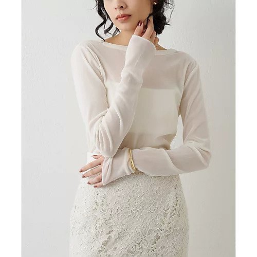 【ウィムガゼット/Whim Gazette】のフロッキーバックシャンカットソー 人気、トレンドファッション・服の通販 founy(ファニー) 　ファッション　Fashion　レディースファッション　Fashion for Women　トップス・カットソー　Cut & Sew Tops　カットソー・ベーシックTシャツ　Cut-and-Sewn Tops / Stretch Tees & Basics　インナー　Innerwear　カッティング　Cutting Detail　カットソー　Cut and Sewn Top　コンパクト　Compact, Small Size　ジャケット　Jacket, Outerwear　チュール　Tulip, Tulip Motif　人気　Popular, Best Seller　フェミニン　Feminine, Girly　プリント　Print, Printed Pattern　エレガント 上品　Elegant　other-2|ID: prp329100004461120 ipo3291000000031241089