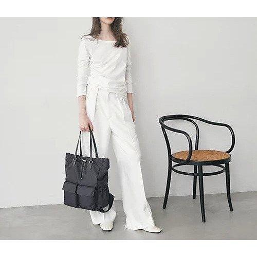【トプカピ/TOPKAPI】の【TREASURE TOPKAPI】ナイロン ダブルポケット トート リュック / バッグパック 人気、トレンドファッション・服の通販 founy(ファニー) 　ファッション　Fashion　レディースファッション　Ladies' Fashion Online　バッグ　Bag　巾着　Purse　財布　Wallet　ダブル　Double　フラップ　Flap　ポケット　Pocket　リュック　Ruck Sack　ビジネス 仕事 通勤　Business　other-3|ID: prp329100004461132 ipo3291000000032185788