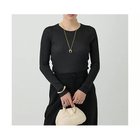 【カオス/Chaos】の18Gシルクリブニット クルーネックプルオーバー ブラック|ID: prp329100004461133 ipo3291000000035913337