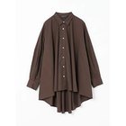【ミズイロ インド/mizuiro ind】のワイドシャツチュニック ブラウン|ID: prp329100004461147 ipo3291000000031223534