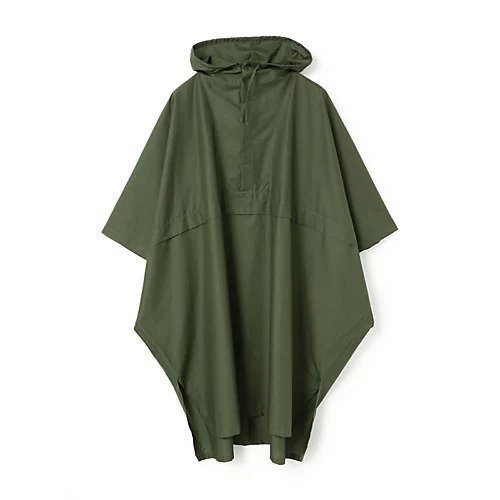【ミズイロ インド/mizuiro ind】のフード付きポンチョワンピース インテリア・キッズ・メンズ・レディースファッション・服の通販 founy(ファニー) 　ファッション　Fashion　レディースファッション　WOMEN　アウター　Coat Outerwear　ポンチョ　Ponchos　おすすめ　Recommend　スリット　Slit　タイプライター　Typewriter　グリーン|ID: prp329100004461149 ipo3291000000031223544