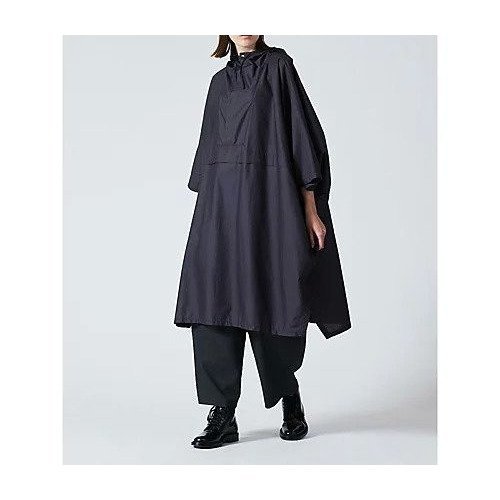 【ミズイロ インド/mizuiro ind】のフード付きポンチョワンピース インテリア・キッズ・メンズ・レディースファッション・服の通販 founy(ファニー) 　ファッション　Fashion　レディースファッション　WOMEN　アウター　Coat Outerwear　ポンチョ　Ponchos　おすすめ　Recommend　スリット　Slit　タイプライター　Typewriter　ネイビー|ID: prp329100004461149 ipo3291000000031223545