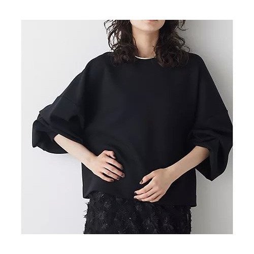 【ウィムガゼット/Whim Gazette】のクルーネックダンボールプルオーバー インテリア・キッズ・メンズ・レディースファッション・服の通販 founy(ファニー) ファッション Fashion レディースファッション Fashion for Women トップス・カットソー Cut & Sew Tops カジュアルプルオーバー・ニットトップス Pullovers & Knit Tops / Casual Pullovers 2024年 2024 2024-2025秋冬・A/W Autumn/Winter 2024–25 AW24–25 スタイリッシュ Stylish, Fashionable ストレッチ Stretch, Stretchy Fabric スリーブ Sleeve, Long Sleeve / Short Sleeve バランス Balance, Style Balance リラックス Relax, Relaxed Fit ブラック|ID: prp329100004461190 ipo3291000000031223788