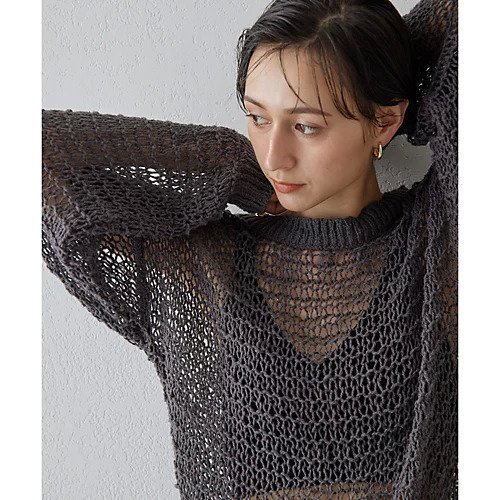 【ウィムガゼット/Whim Gazette】のローゲージニットプルオーバー 人気、トレンドファッション・服の通販 founy(ファニー) 　ファッション　Fashion　レディースファッション　Fashion for Women　トップス・カットソー　Cut & Sew Tops　ニット　Knit Tops & Sweaters　カジュアルプルオーバー・ニットトップス　Pullovers & Knit Tops / Casual Pullovers　2024年　2024　2024-2025秋冬・A/W　Autumn/Winter 2024–25 AW24–25　インナー　Innerwear　キャミソール　Camisole, Spaghetti Strap Top　シンプル　Simple, Minimal　タンク　Tank Top, Sleeveless Top　リラックス　Relax, Relaxed Fit　ロング　Long, Long-Length　other-2|ID: prp329100004461195 ipo3291000000031241259