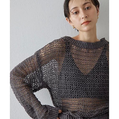 【ウィムガゼット/Whim Gazette】のローゲージニットプルオーバー 人気、トレンドファッション・服の通販 founy(ファニー) 　ファッション　Fashion　レディースファッション　Fashion for Women　トップス・カットソー　Cut & Sew Tops　ニット　Knit Tops & Sweaters　カジュアルプルオーバー・ニットトップス　Pullovers & Knit Tops / Casual Pullovers　2024年　2024　2024-2025秋冬・A/W　Autumn/Winter 2024–25 AW24–25　インナー　Innerwear　キャミソール　Camisole, Spaghetti Strap Top　シンプル　Simple, Minimal　タンク　Tank Top, Sleeveless Top　リラックス　Relax, Relaxed Fit　ロング　Long, Long-Length　other-3|ID: prp329100004461195 ipo3291000000031241262