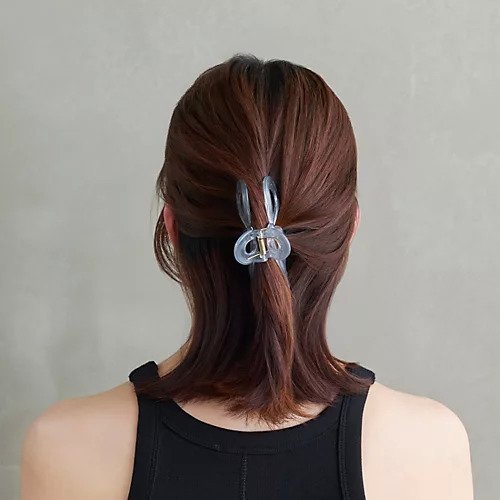 【フィービィー/phoebe】のリボンカラーバンスクリップ グレー 人気、トレンドファッション・服の通販 founy(ファニー) 　ファッション　Fashion　レディースファッション　Ladies' Fashion Online　おすすめ　Recommend　エレガント 上品　Elegant　シンプル　Simple　フェミニン　Feminine　リボン　Ribbon　結婚式　Wedding Ceremony　other-3|ID: prp329100004461320 ipo3291000000031241579