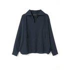 【ミズイロ インド/mizuiro ind】のスキッパープルオーバーシャツ ネイビー|ID: prp329100004461432 ipo3291000000031224983