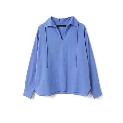【ミズイロ インド/mizuiro ind】のスキッパープルオーバーシャツ 人気、トレンドファッション・服の通販 founy(ファニー) 　ファッション　Fashion　レディースファッション　WOMEN　トップス・カットソー　Tops/Tshirt　シャツ/ブラウス　Shirts/Blouses　プルオーバー　Pullover　ウォッシャブル　Washable　シンプル　Simple　スキッパー　Skipper　リボン　Ribbon　other-2|ID: prp329100004461432 ipo3291000000031241870