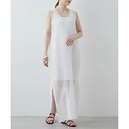 【ウィムガゼット/Whim Gazette】の【Drawing Numbers】メッシュVロングワンピース 人気、トレンドファッション・服の通販 founy(ファニー) 　ファッション　Fashion　レディースファッション　Fashion for Women　ワンピース　Dresses　2024年　2024　2024春夏・S/S　Spring/Summer 2024 SS24　インナー　Innerwear　スクエア　Square, Square Shape　ストレート　Straight, Straight Cut　スリット　Slit, Slit Detail　ノースリーブ　Sleeveless, No-Sleeve　ボトム　Bottoms, Lower Wear　メッシュ　Mesh, Net Fabric　ロング　Long, Long-Length　other-3|ID: prp329100004461449 ipo3291000000031241916