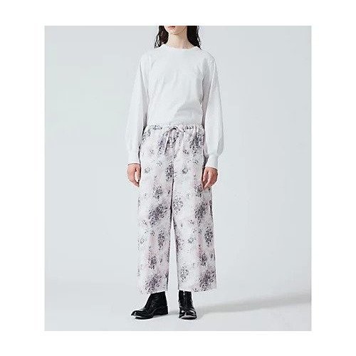 【ミズイロ インド/mizuiro ind】のプリントワイドイージーパンツ 人気、トレンドファッション・服の通販 founy(ファニー) 　ファッション　Fashion　レディースファッション　Fashion for Women　パンツ　Pants & Trousers　スタンド　Stand Collar, Upright Stand　タイプライター　Typewriter Fabric, Crisp Cotton　プリント　Print, Printed Pattern　リラックス　Relax, Relaxed Fit　ワイド　Wide, Wide Fit　秋　Autumn　other-3|ID: prp329100004461487 ipo3291000000031242013
