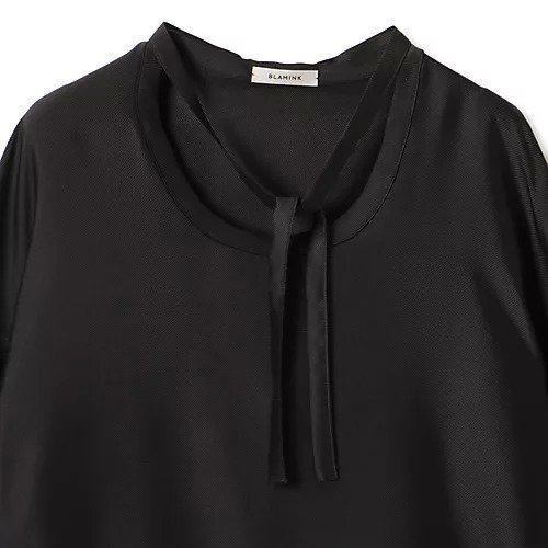 【ブラミンク/BLAMINK】のシルク インティメイト ブラウス 人気、トレンドファッション・服の通販 founy(ファニー) 　ファッション　Fashion　レディースファッション　Fashion for Women　トップス・カットソー　Cut & Sew Tops　シャツ・ブラウス・オフィスカジュアル　Elegant Blouses & Button-Ups　シルク　Silk, 100% Silk　デニム　Denim, Jeans Material　リボン　Ribbon, Bow　洗える　Machine Washable　other-3|ID: prp329100004461495 ipo3291000000035914246