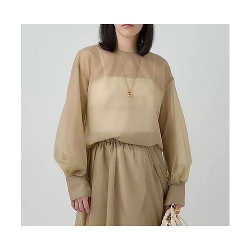 【カオス/Chaos】のローレンオーガンブラウス インテリア・キッズ・メンズ・レディースファッション・服の通販 founy(ファニー) 　ファッション　Fashion　レディースファッション　Fashion for Women　トップス・カットソー　Cut & Sew Tops　シャツ・ブラウス・オフィスカジュアル　Elegant Blouses & Button-Ups　ベージュ|ID: prp329100004461496 ipo3291000000034716300